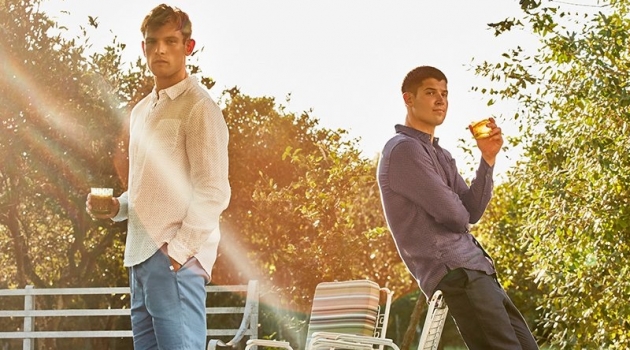 Elliott & William Take to Italy in Derek Rose Models Elliott Reeder and William Goodge embraces a fresh season of style from Derek Rose.