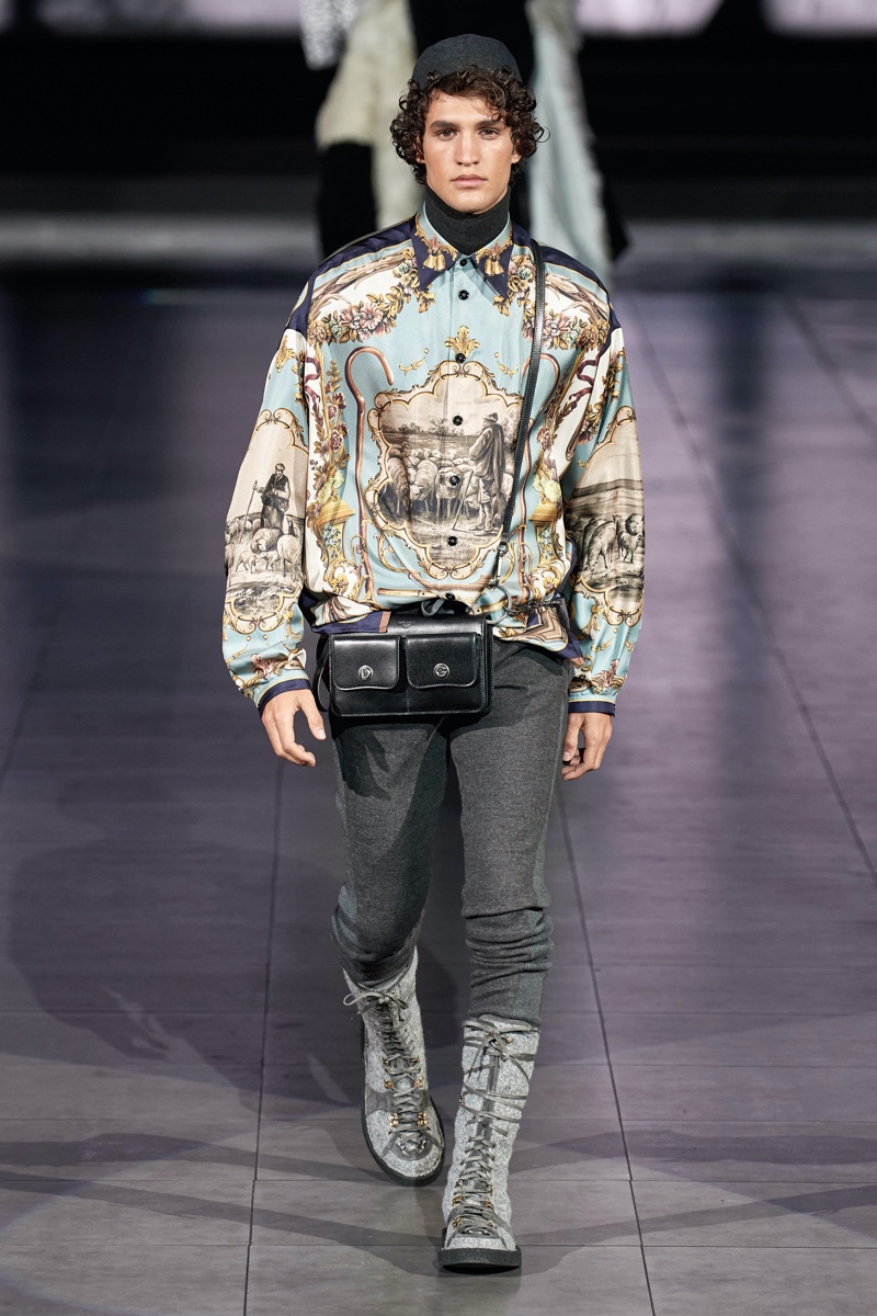 Dolce and Gabbana Fall Winter 2020 Mens Collection Runway Show 007
