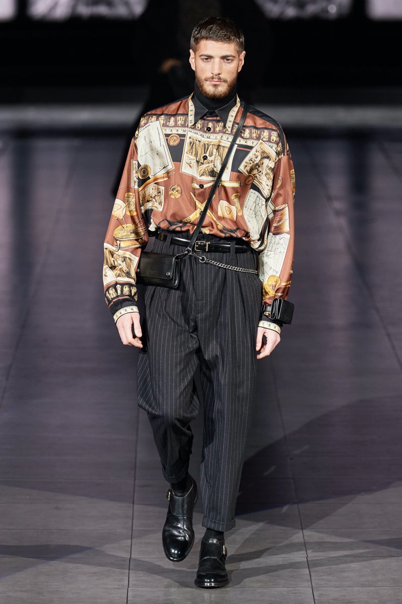 Dolce and Gabbana Fall Winter 2020 Mens Collection Runway Show 051