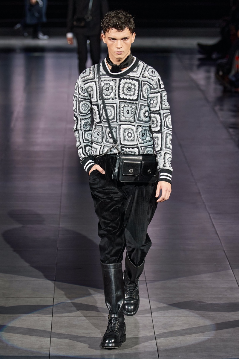 Dolce and Gabbana Fall Winter 2020 Mens Collection Runway Show 094