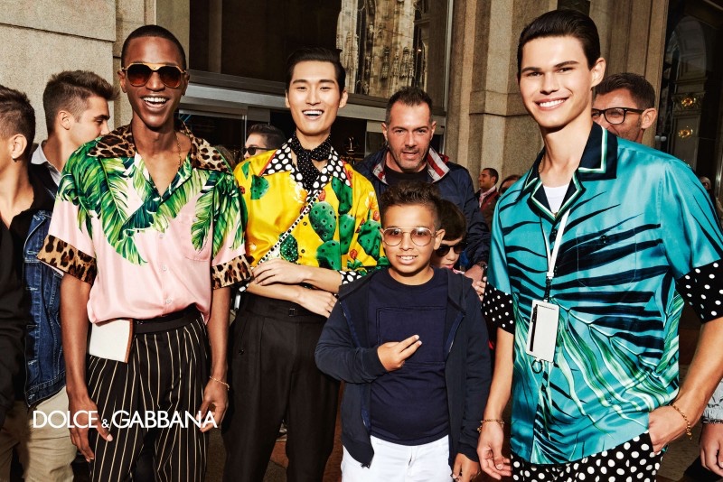 Paulo Spencer, Kim Jeong Woo, and Nicolas Jost appear in Dolce & Gabbana's spring-summer 2020 campaign.