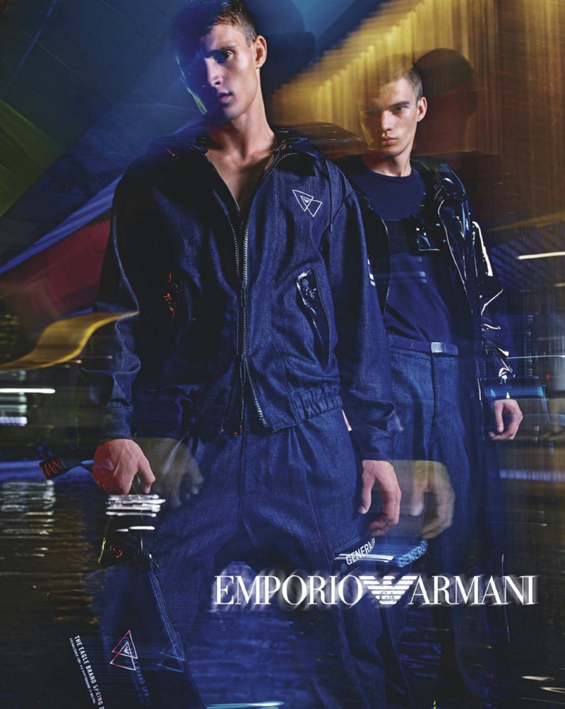 Emporio Armani enlists Julian Schneyder and Dalibor Urosevic as the stars of its spring-summer 2020 campaign.