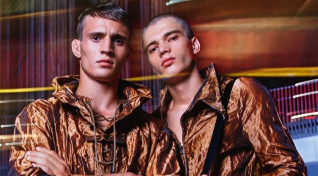 Julian & Dalibor Touch Down in Singapore for Emporio Armani Spring '20 Campaign Julian Schneyder and Dalibor Urosevic front Emporio Armani's spring-summer 2020 campaign.