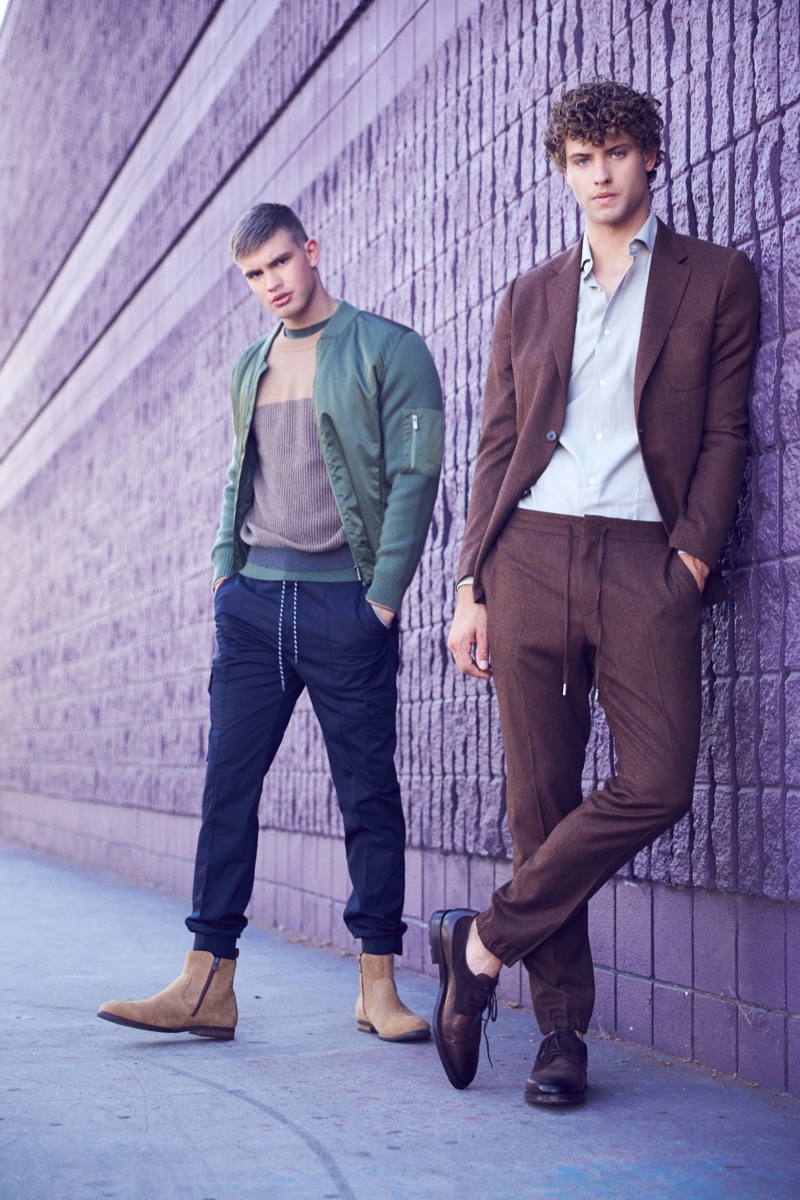 Ben and Dean wear all clothes Z Zegna.