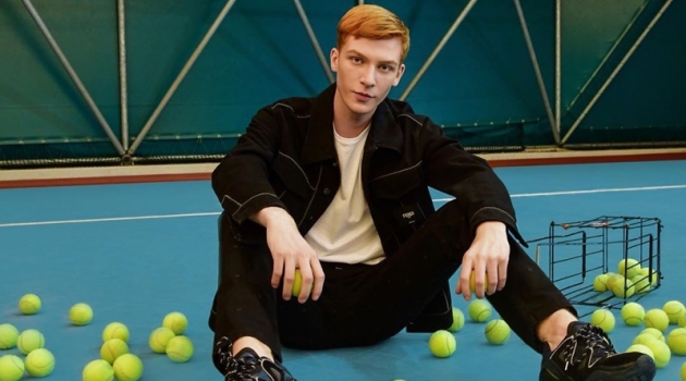 Simon Gano Embraces Sporty Appeal in Fendi FFluid Sneakers Polish model Simon Gano sports a pair of Fendi FFluid sneakers.