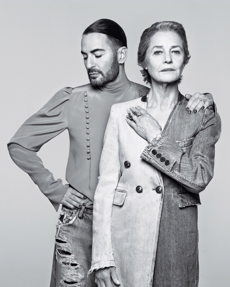 Givenchy enlists Marc Jacobs and Charlotte Rampling as the stars of its spring-summer 2020 campaign.