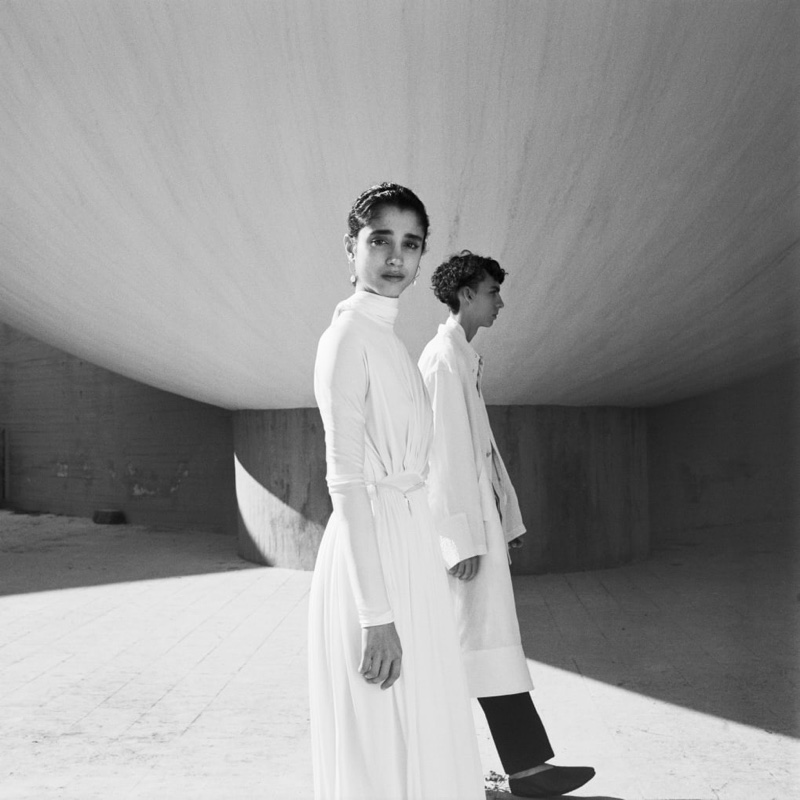 Saana Mirzaie and Damien Medina front Jil Sander's spring-summer 2020 campaign.