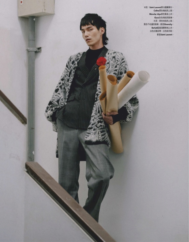 Leo Huang Rocks Black & White Style for GQ Taiwan