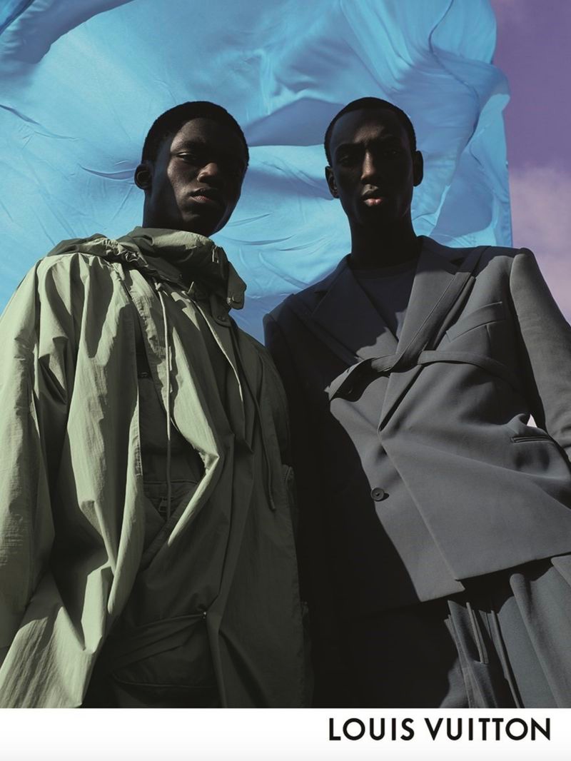 Jeremiah Berko Fourdjour and Macky Dabo front Louis Vuitton's spring-summer 2020 campaign.