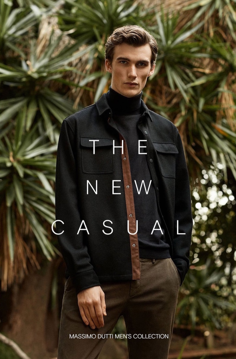 Lukas Adriaensens dons a smart look from Massimo Dutti menswear.