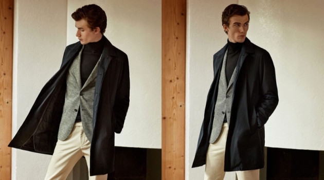 Lukas & Edoardo Model 'New Casual' Style from Massimo Dutti Model Lukas Adriaensens showcases sleek contemporary style from Massimo Dutti.