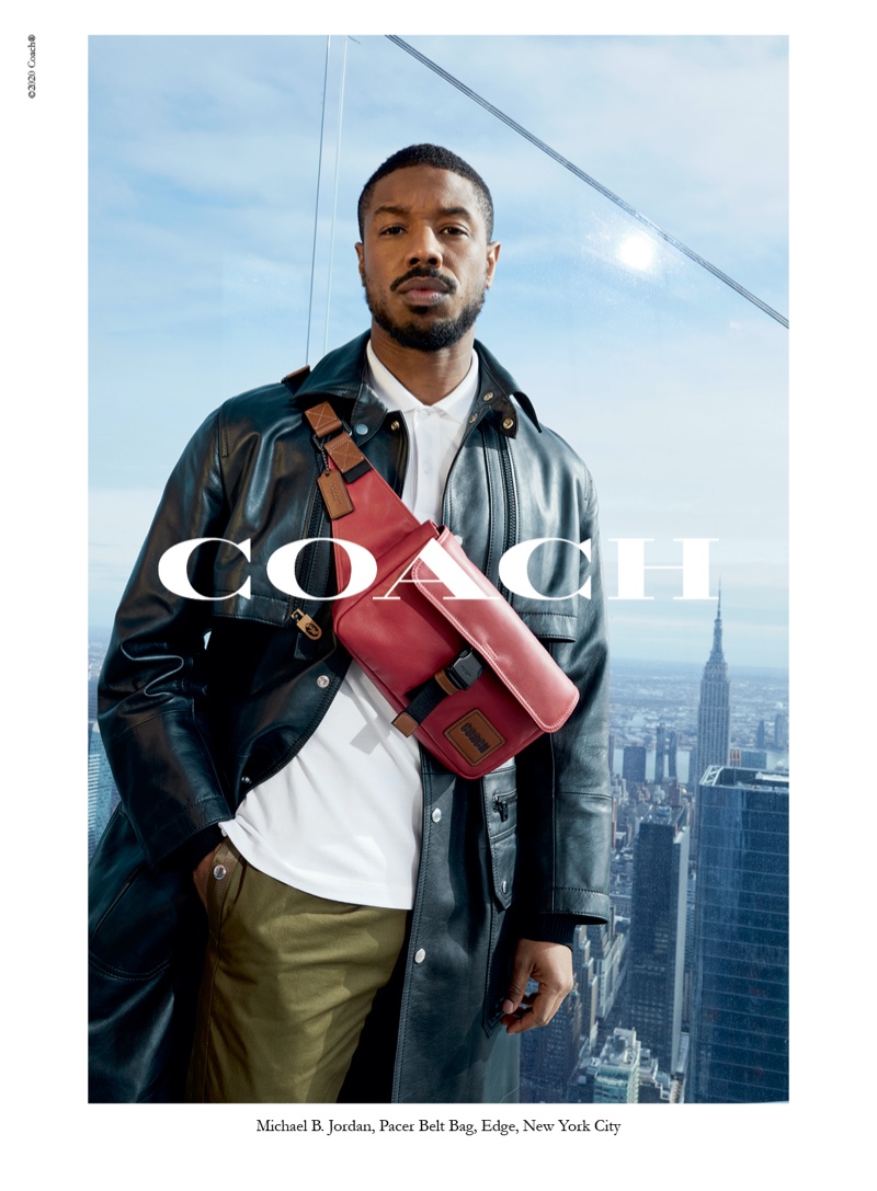 Juergen Teller photographs Michael B. Jordan for Coach's spring-summer 2020 campaign.