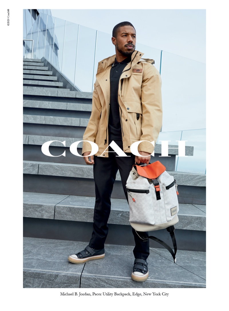Actor Michael B. Jordan reunites with Coach for its spring-summer 2020 campaign. » Michael B. Jordan Takes to Hudson Yards' Edge for Coach Spring '20 Campaign Actor Michael B. Jordan reunites with Coach for its spring-summer 2020 campaign.