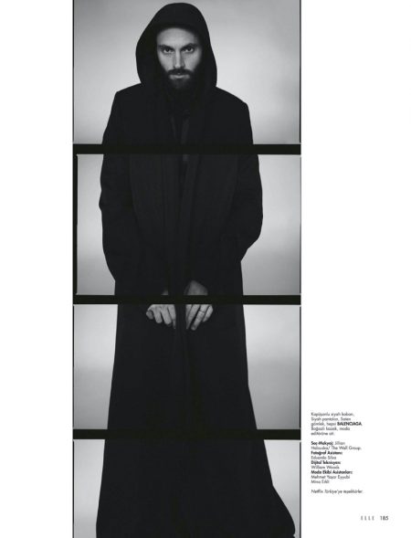 Penn Badgley Embraces Dark Style for Elle Turkey Cover Shoot