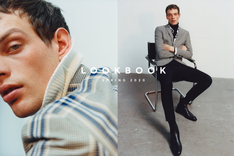 Rocky Harwood stars in Reserved's spring-summer 2020 men's lookbook.