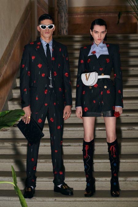 Versace Embraces Roses & Leopard for Pre-Fall '20 Collection
