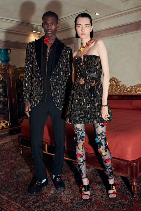 Versace Embraces Roses & Leopard for Pre-Fall '20 Collection