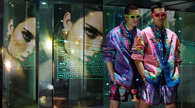 Kohei Takabatake and Tommy Vanden Meerssche star in Versace's spring-summer 2020 campaign.