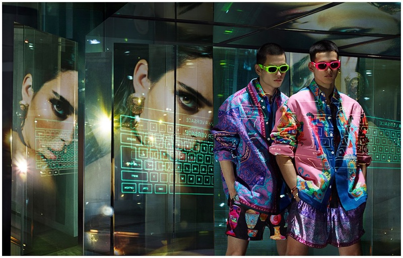 Kohei Takabatake and Tommy Vanden Meerssche star in Versace's spring-summer 2020 campaign.