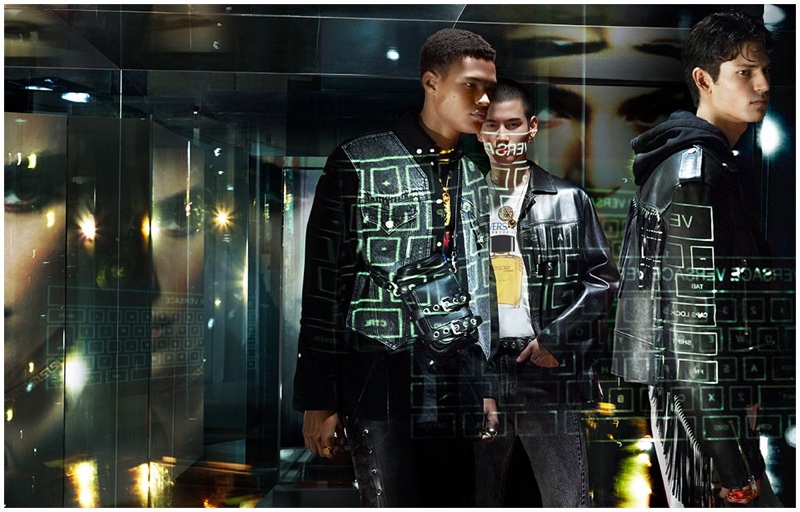 Versace enlists models Kohei Takabatake and Justin Eric Martin to star in its spring-summer 2020 campaign.