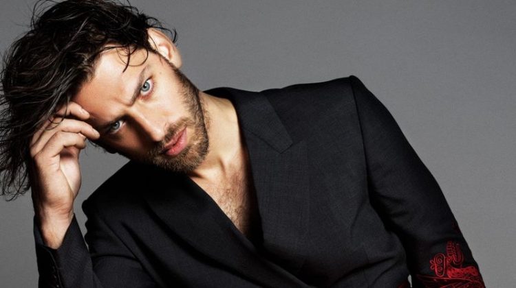 Vincent Banic Dons Bold Dark Style for L’Officiel Lithuania