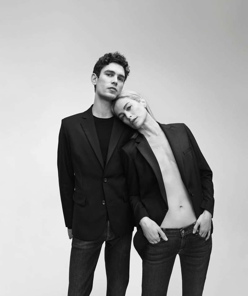 Models Arthur Gosse and Carolyn Murphy come together for 7 For All Mankind's spring-summer 2020 campaign.