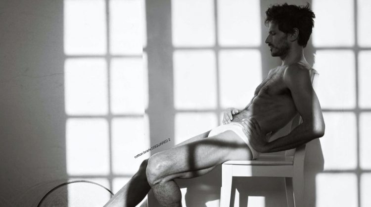 Andres Velencoso Strips Down for Les Hommes Publics