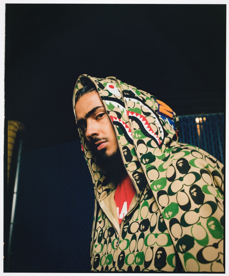 Making a style statement with an all-over print, Quincy Brown wears Bape x Coach. » Quincy Brown Rocks BAPE x Coach Collaboration Making a style statement with an all-over print, Quincy Brown wears Bape x Coach.