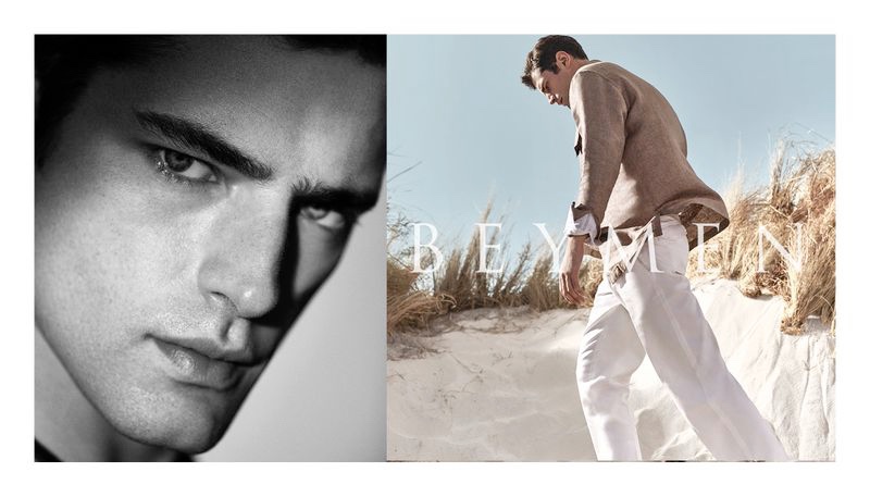 Taking to the beach, Sean O'Pry stars in Beymen's spring-summer 2020 campaign.