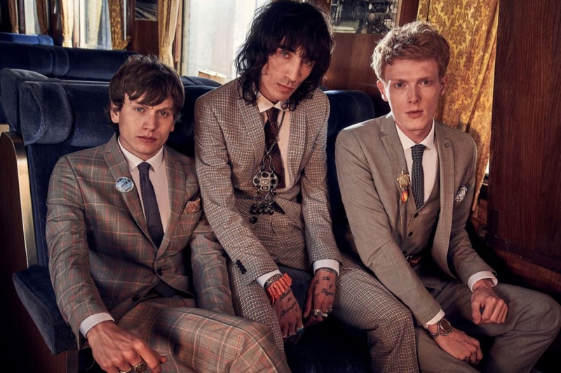 Models Sid Ellisdon, Juan Milan, and Linus Wordemann don dashing suits for Club of Gents' spring-summer 2020 campaign.