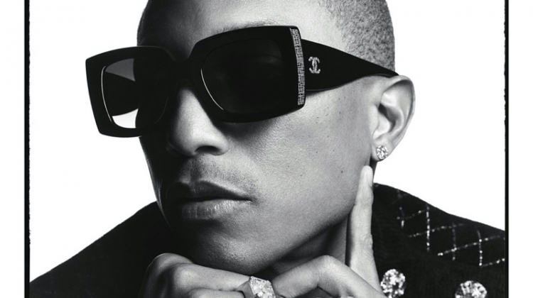 Pharrell Williams rocks shades for Chanel's spring-summer 2020 eyewear campaign.