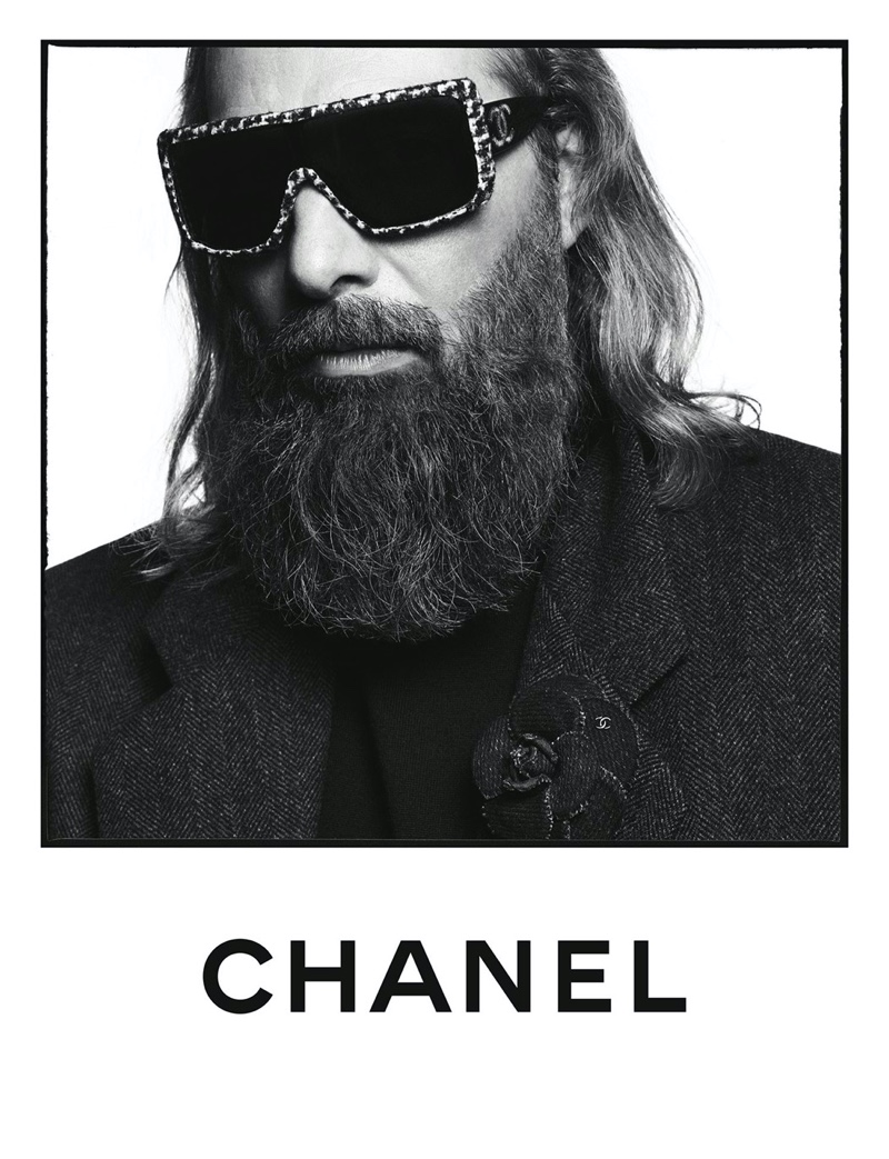 Sébastien Tellier appears in Chanel's spring-summer 2020 eyewear campaign.