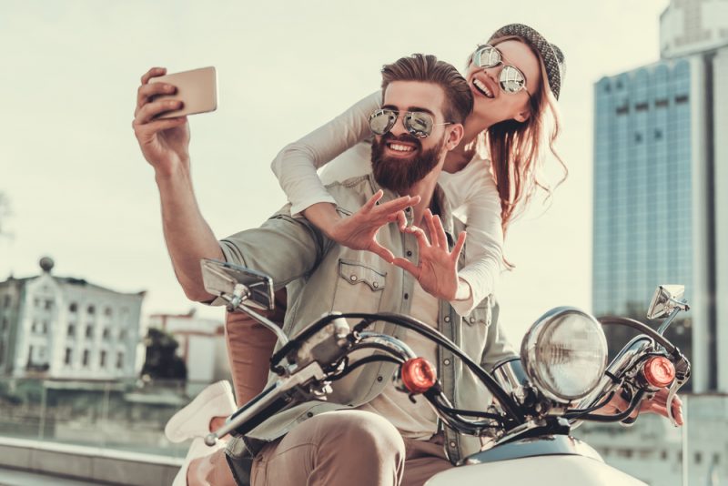 Couple Posing for Selfie