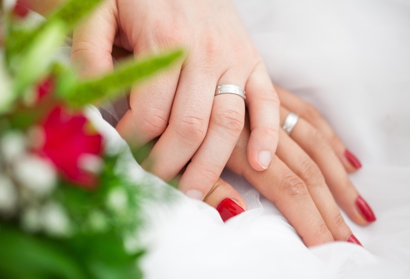 Couple Silver Wedding Bands Rings