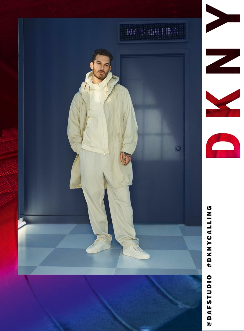 David Alexander Flinn stars in DKNY's spring-summer 2020 campaign.