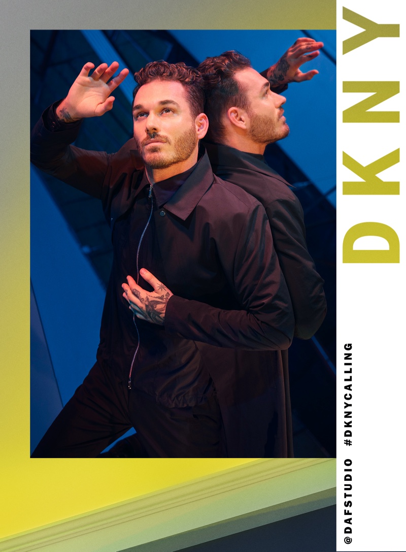 DKNY enlists David Alexander Flinn as the star of its spring-summer 2020 campaign.