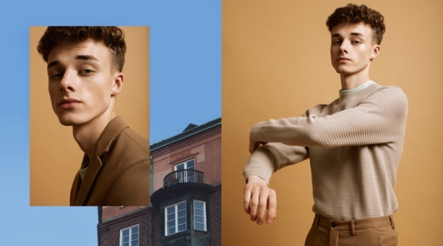 Daniel in 'Delicacy' Left: Daniel wears suit jacket Zara and t-shirt COS. Right: Daniel wears trousers Zara, t-shirt and sweater COS.