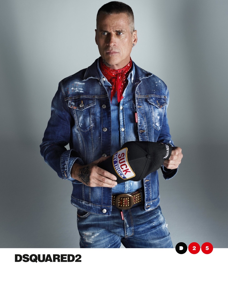 Mark Vanderloo stars in Dsquared2's spring-summer 2020 campaign.