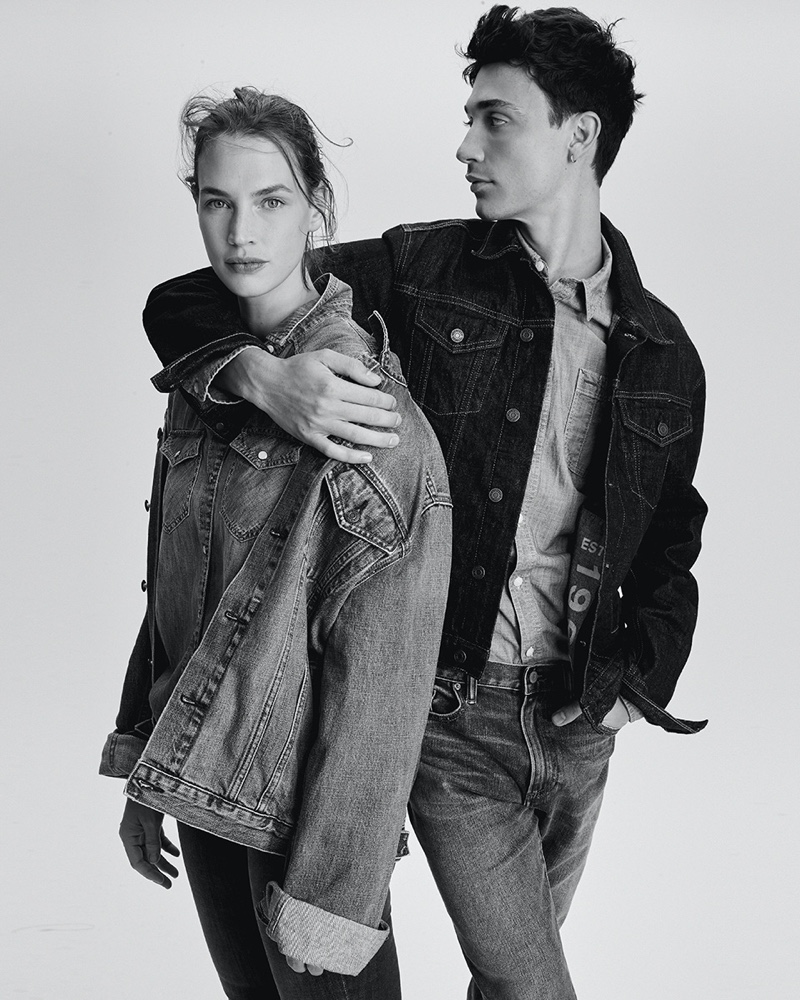 Crista Cober and Jacob Bixenman come together in Gap denim.