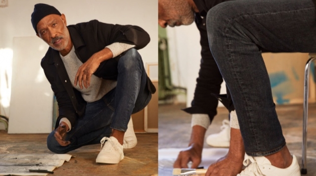 Lono & Kamui Slip Into H&M Freefit Denim Jeans Lono Brazil sports Freefit slim jeans from H&M.