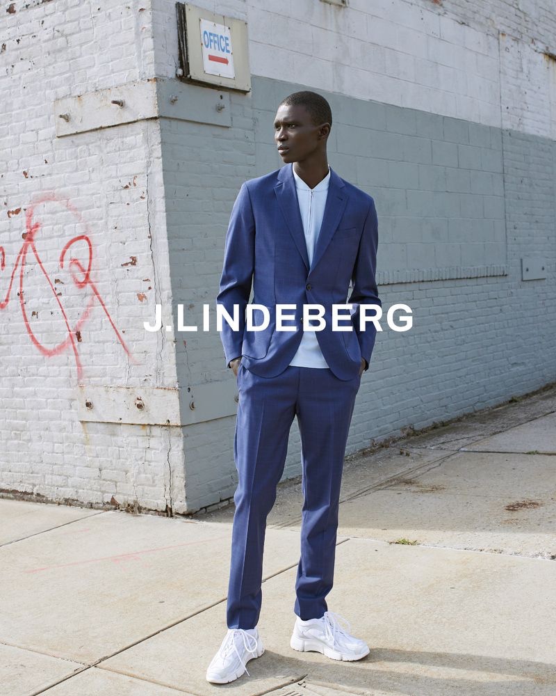 Magnus Magnusson photographs Fernando Cabral for J.Lindeberg's spring-summer 2020 campaign.