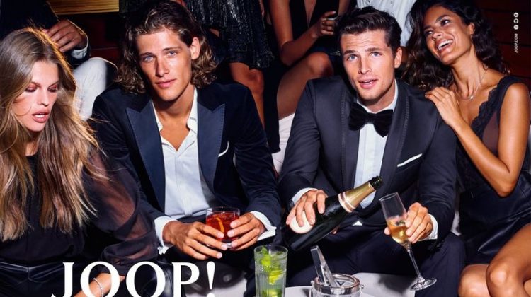 Kim Riekenberg, Umberto Villahermosa, Edward Wilding, and Sarah Q. star in JOOP!'s spring-summer 2020 campaign.