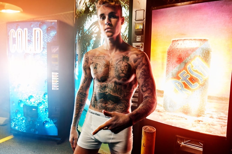 Justin Bieber Calvin Klein Underwear Advertisement 2020
