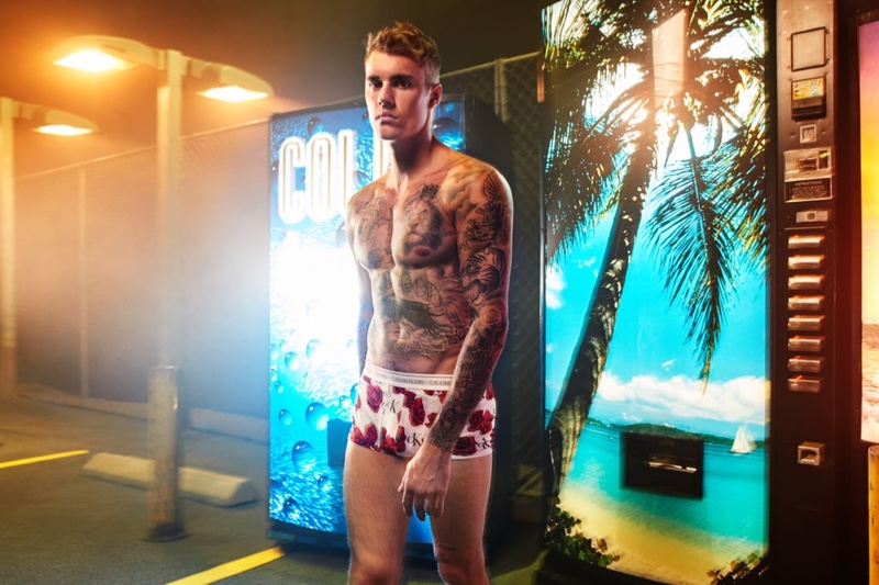 Justin Bieber Shirtless Tattoos 2020 Calvin Klein Underwear Campaign
