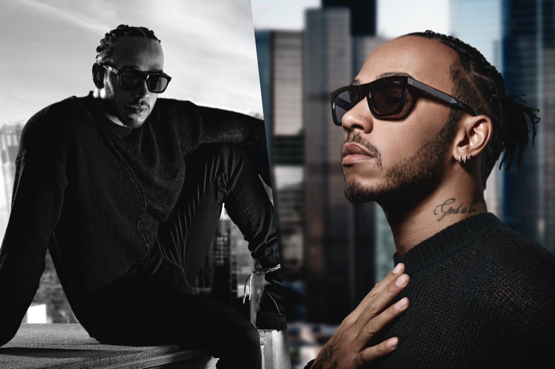 Lewis Hamilton fronts the campaign for his spring-summer 2020 Police eyewear collaboration.