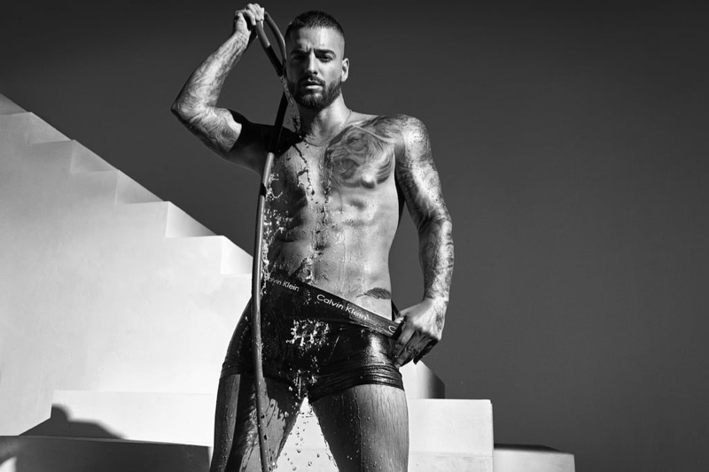 Maluma Shirtless 2020 Calvin Klein Underwear Campaign
