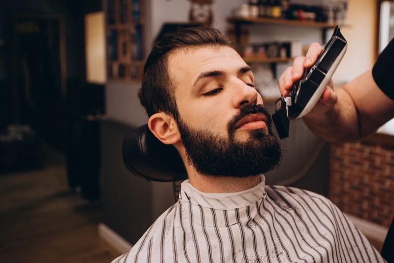 Man Close Cut Beard Barbershop Man Close Cut Beard Barbershop