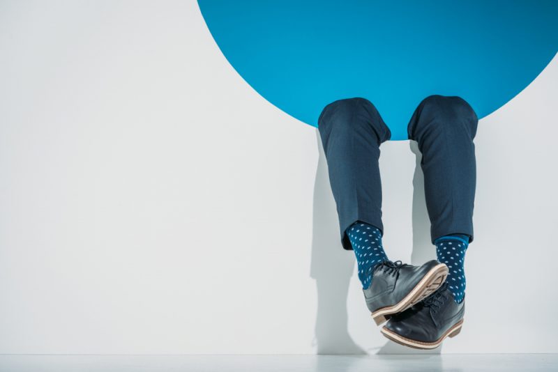 Man Stylish Shoes Cropped