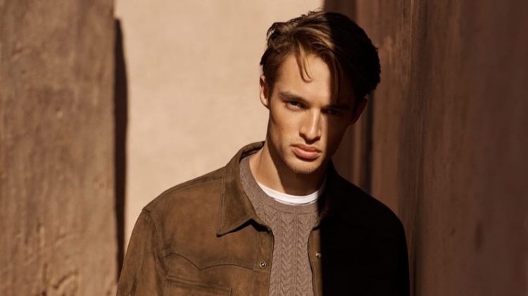 Before Dusk: Morton Embraces a Neutral Wardrobe from Massimo Dutti