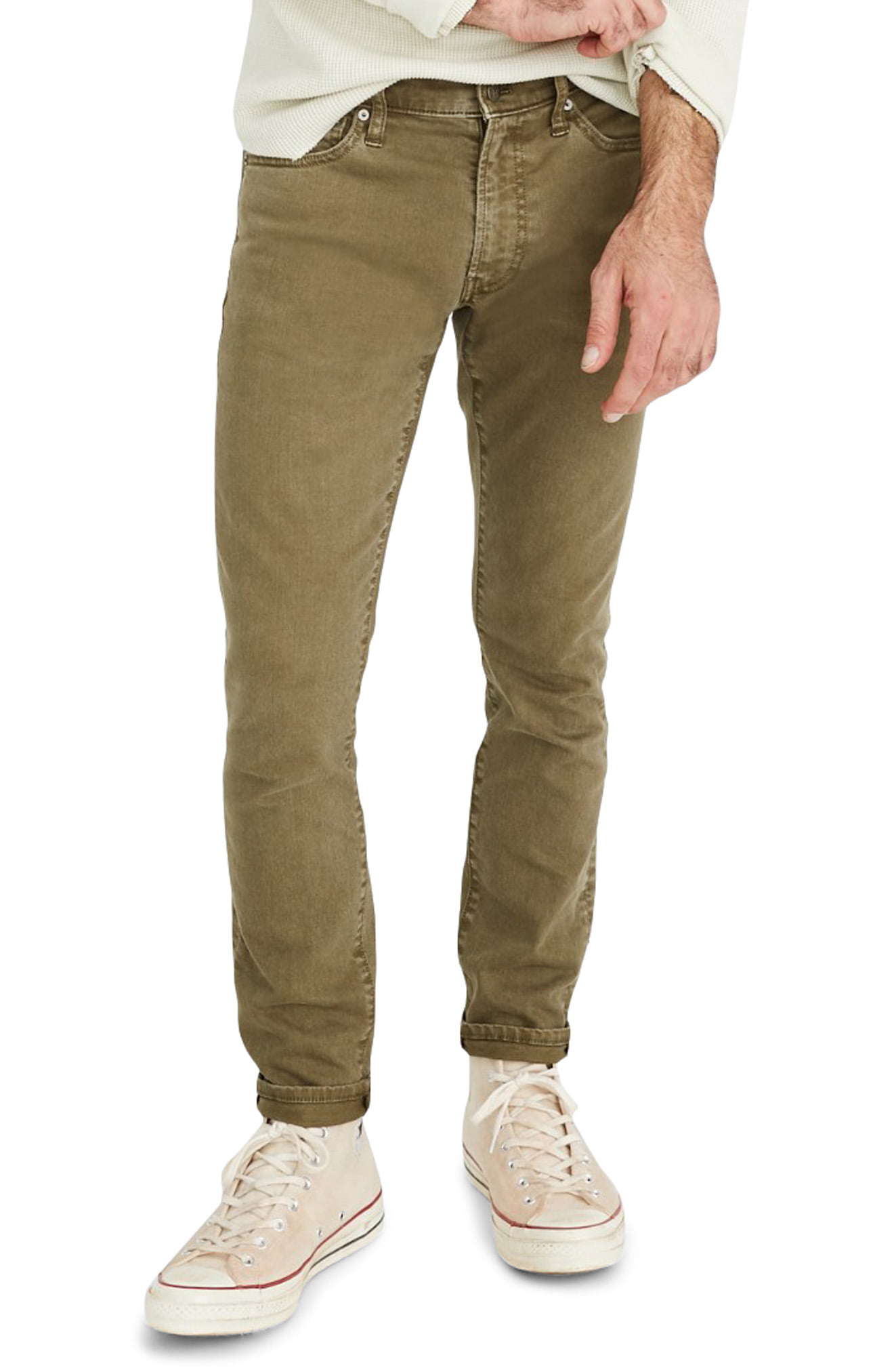 Men’s Madewell Garment Dyed Skinny Everyday Flex Jeans, Size 28 x 32